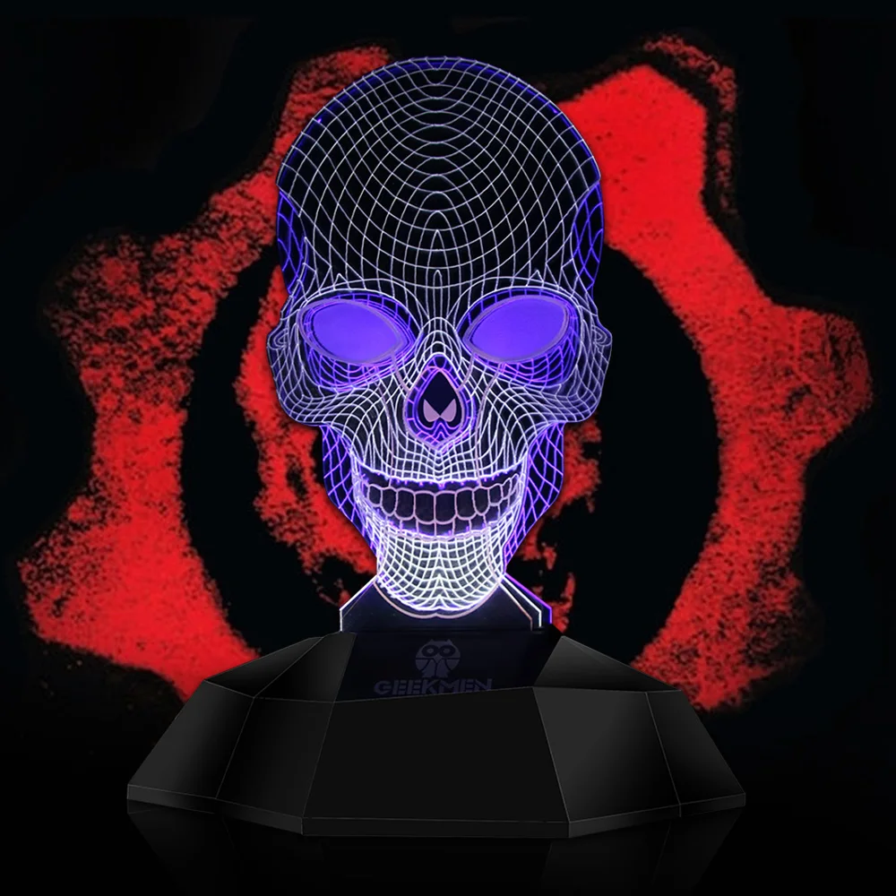 Novelty Skeleton Lighting Art Geometric Skull Line Lamp Skeleton Lighting Art Geometric