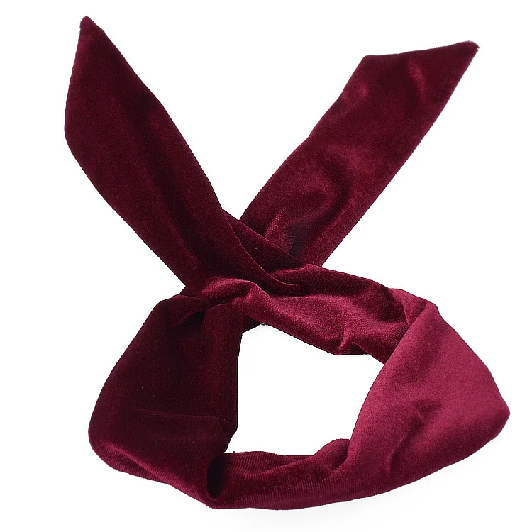 Free Shipping!2017 New Women Hair Accessories Velvet Bows Headband,Rabbit Ear Head Band,Vintage Hairbands