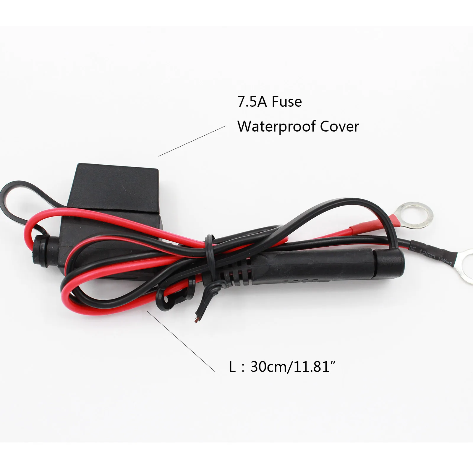 7.5A Fuse 5 Pcs Battery Charger Cables Ring Terminal Harness SAE 2 Pin Quick Disconnect Plug Quick Connect Wires on Aliexpress.com | Alibaba Group