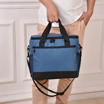 

Large Food Cooler Bag Thermal Insulated Large Capacity Lunch Box Tote Casual Picnic Shoulder Bag