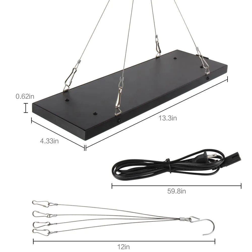 [DBF] 40 Вт Светодиодный завод растут SMD2835 красный + синий + UV + ИК Полный спектр светодиодные лампы для сада цветущие растения Гидропоника расти