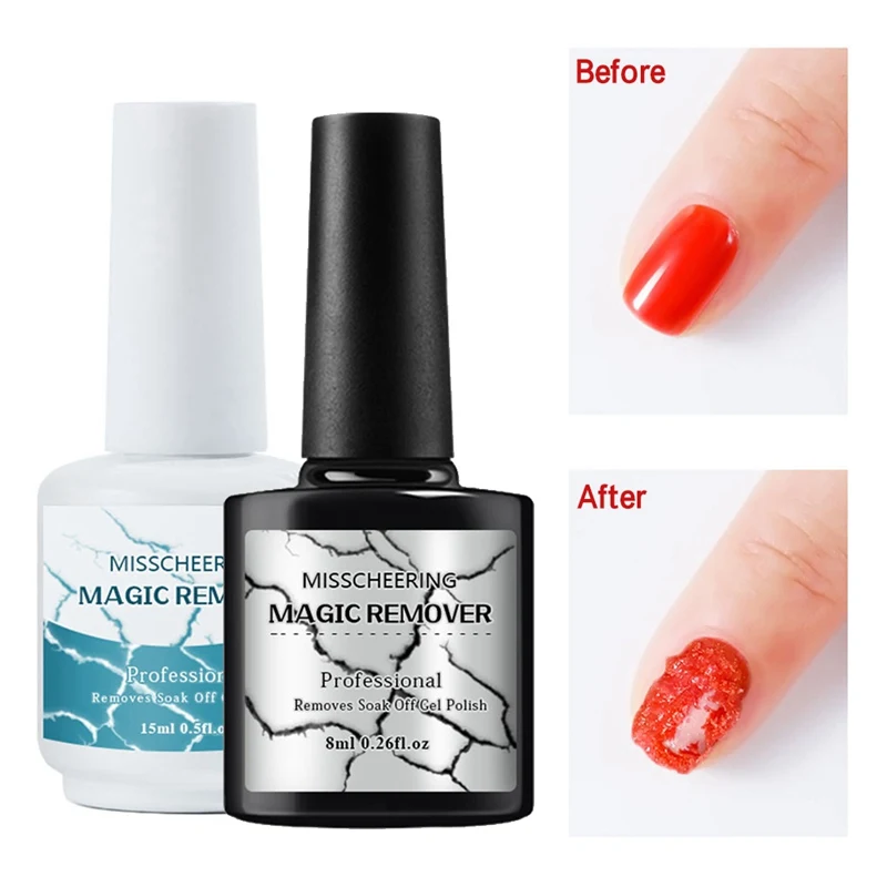 

Pro. 8ml 15ml Nail Gel Polish Burst Magic Remover Soak Off UV LED Nail Polish Cleaner