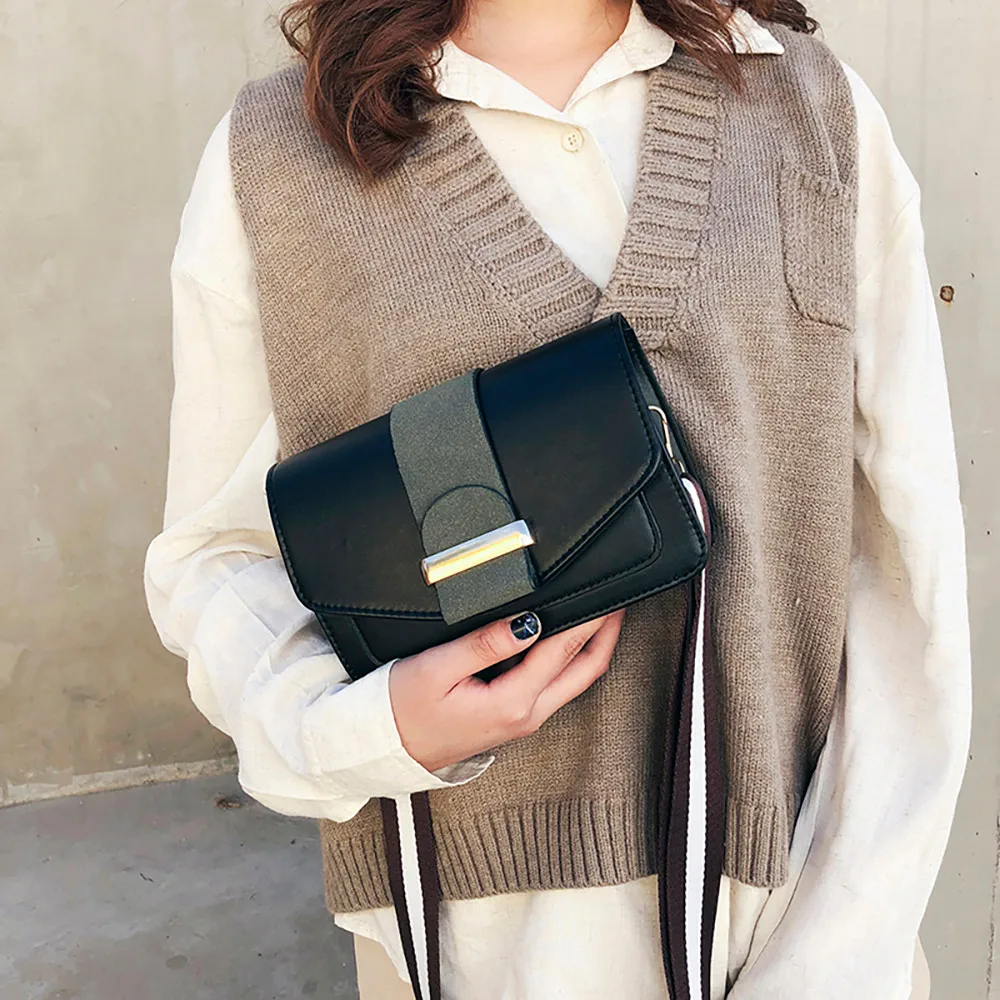 

Women Shoulder Bag Small Contrast Color Wild Messenger Bags bolsos mujer sac a main femme de marque soldes