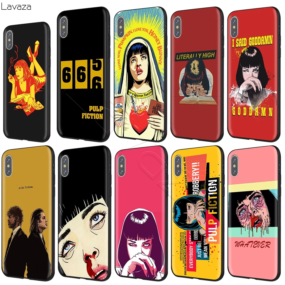 

Lavaza Whatever Pulp Fiction Mia Case for iPhone 11 Pro XS Max XR X 8 7 6 6S Plus 5 5s se
