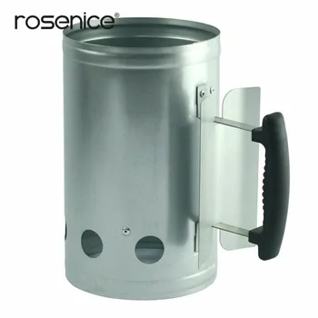 

ROSENICE Barbecue BBQ Chimney Starter Charcoal Grill Steel Rapid Quick Fire Lighter BBQ Accessories