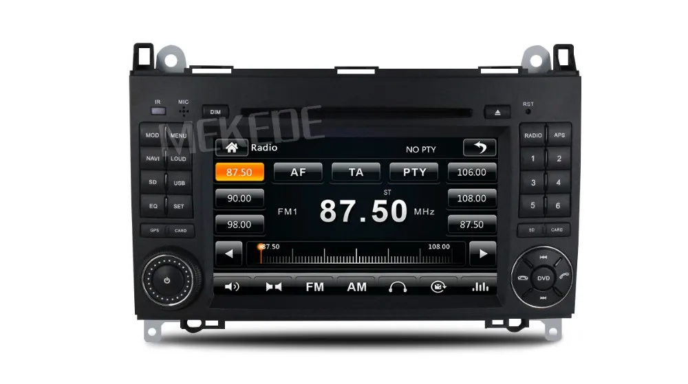 Perfect Wholesale! 2 Din 7 Inch Car DVD Player For Mercedes/Benz/A-class/W169/Sprinter/W209/Crafter/Viano/Vito//LT3/W245 FM GPS Radio 8
