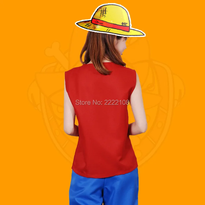 2016-hot-One-piece-Cosplay-Costumes-Monkey-D-Luffy-1st-Cosplay-T-Shirt-Pants-Hat-a (3)