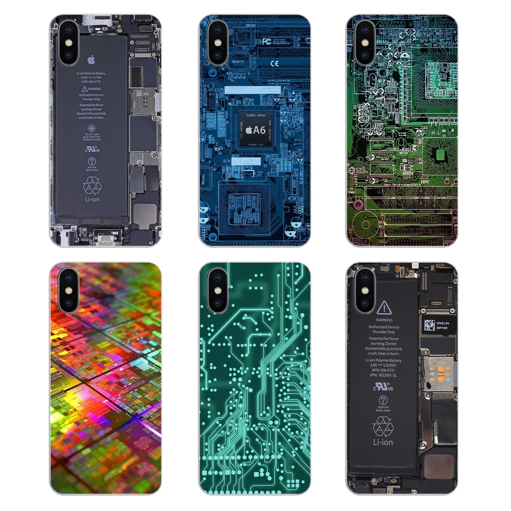 For Samsung Galaxy S2 S3 S4 S5 MINI S6 S7 edge S8 S9 Plus Note 2 3 4 5 8 Coque Fundas Soft Case Covers A6 A7 Chip Internal Board |