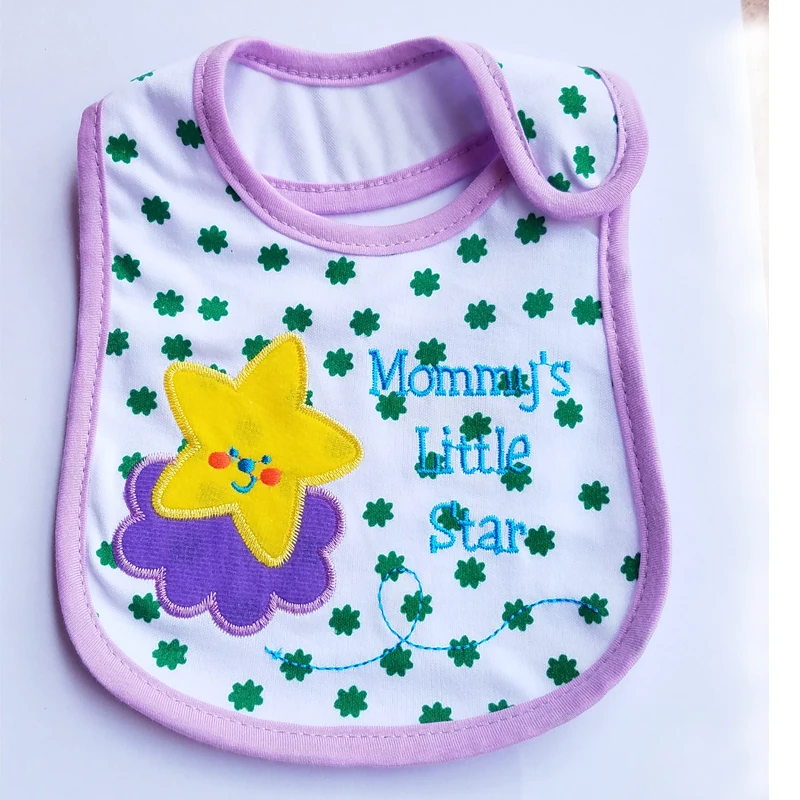 Baby bibs High Quality Three Layers feeding bib Cartoon Animal The embroidery baby feeding bibs Baby Eating Accessory Baby Stuff