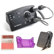 Электрический сверлильный станок для ногтей 30000 об/мин, набор сверл для ногтей, аппарат для удаления геля, машинка для маникюра, педикюра, фреза, сверло