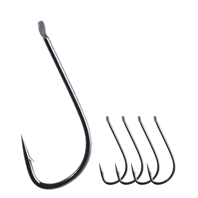 10pcs/lot sode fishing hooks black and red color High Carbon Steel Fishing Hook Sode Non-Barb black