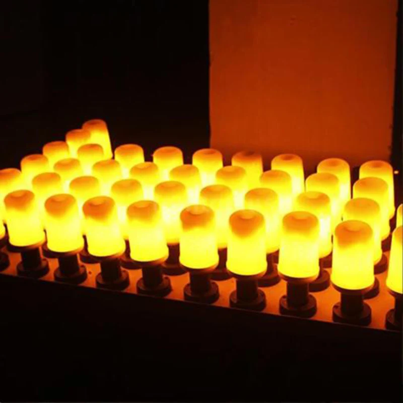 5W 99LED E27 360 ° пламя мерцающий эффект огонь светильник декоративный праздник# A2 товары для домашнего сада