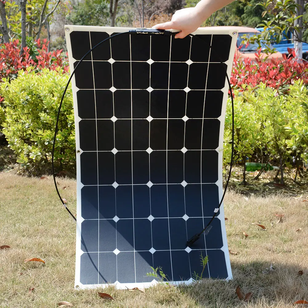 2*100W Sunpower Flexible Solar Panels 18V 100 watts Solar Module Charger for RV/Boat 200W Solar Power System 2*100W Sunpower Flexible Solar Panels 18V 100 watts Solar Module Charger for RV/Boat 200W Solar Power System