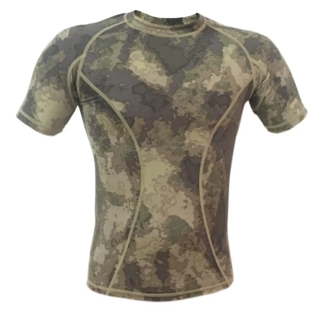 Тактический kryptek Mardrake летняя футболка с короткими рукавами/камуфляжная футболка с круглым вырезом - Цвет: AT
