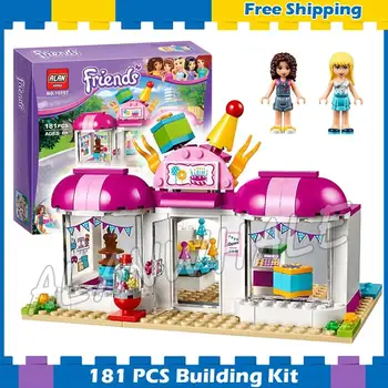 

181pcs Friends Princess Heartlake Party Shop House 10557 Model Building Blocks Popular Assemble Toys Bricks Compatible With Lago