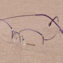 Женские Модные полуобода сплава фирменный дизайн супер легкие Асферические рецептурные линзы оптические очки для чтения MC643