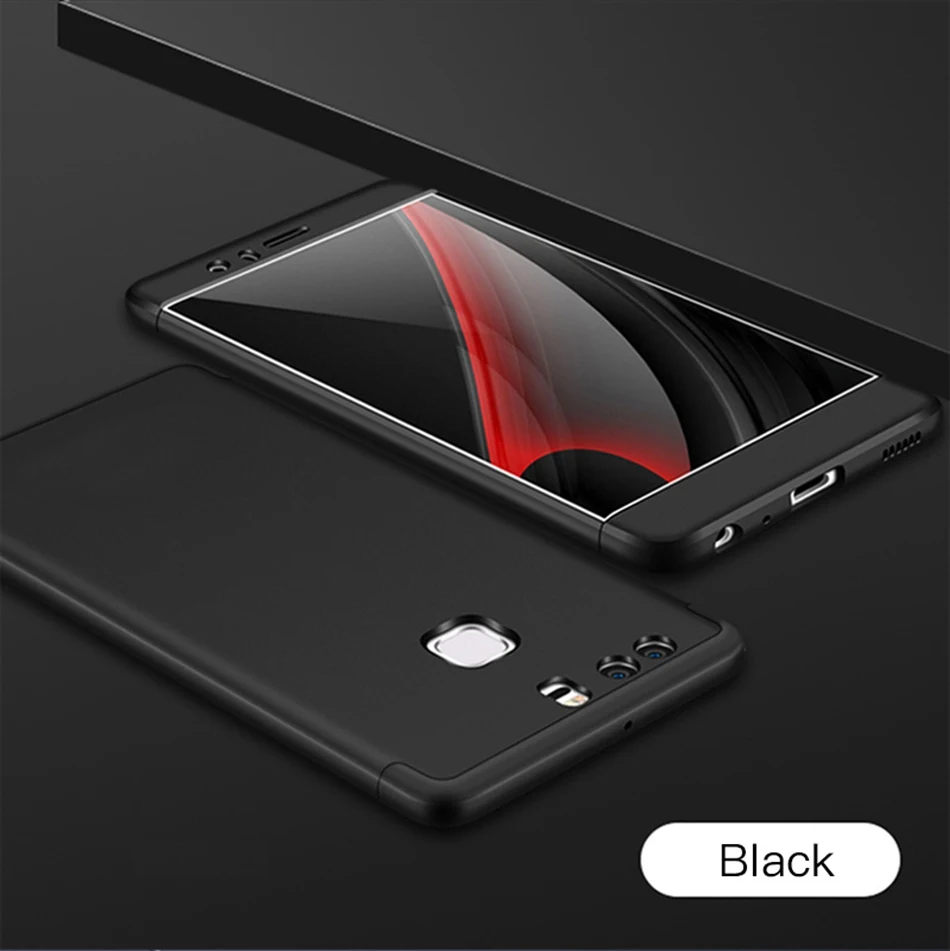 Icoque Fitted Cases for Huawei P9 Lite Case 360 Protection Full Body Matte for Back Cover Huawei P9 Lite Honor 8 9 Lite Case (9)