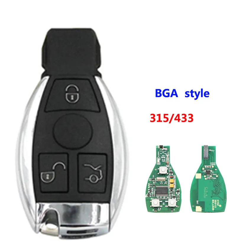 5 шт./лот smart key 3 кнопки NEC и BGA и быть удаленным ключом с 315 МГц 434 МГц для Mercedes Benz пульт дистанционного управления автомобилем Год 2000