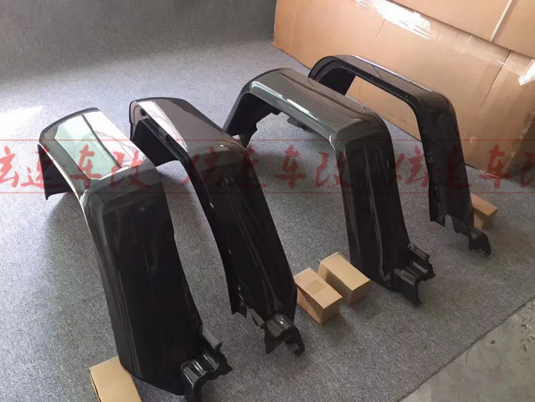 Колесо из углеродного волокна бровей Круглый дуги Fender Брызговики, брызговики Брызговики для ford Benz W463 G55 G65 G63 G500 2007