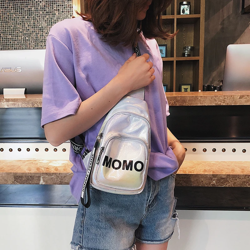 ETAILL 2018 Frauen Reise Sport Brust Tasche Casual Brief Brust Pack Messenger Crossbody PU Leder Tasche Mode Schulter Taschen