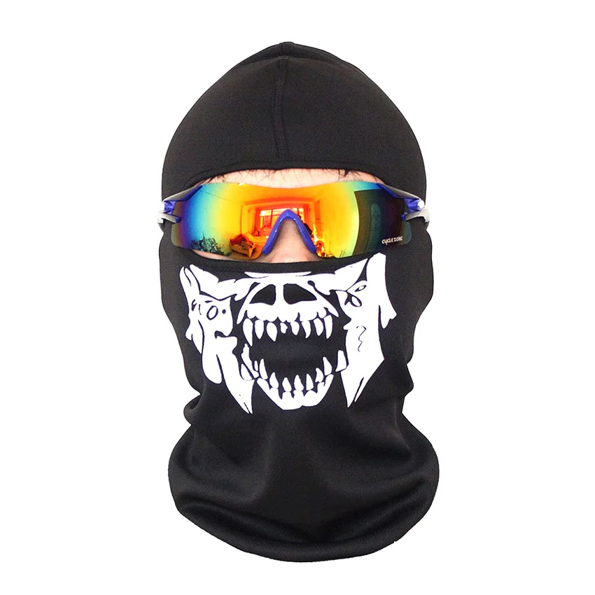 

Hot Skull Mask Neck Warmer Sport Headband Men Women Ski Masks Face Shield Bandana Snowboard Balaclava Biker Cap Running Mask