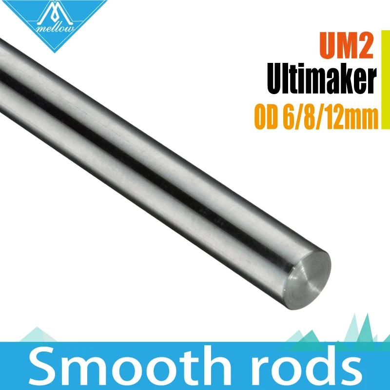 

8pcs 3D printer Ultimaker 2 UM2 Extended Linear Shaft Smooth Rods for X.Y.Z Axis +Sets OD 6mm 8mm 12mm 3D Printer Smooth Rods