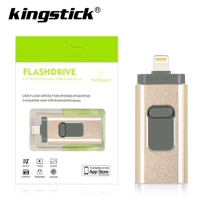 USB флеш накопитель OTG 3 в 1 8 128 ГБ|USB флэш-накопители| |