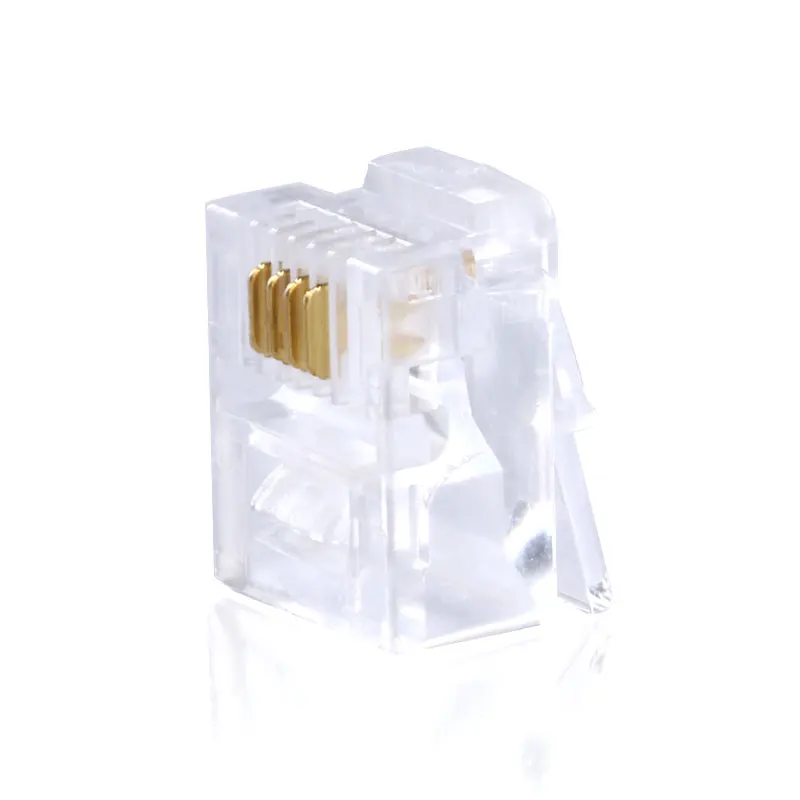 10pcs 4P4C RJ11 Telephone Internet Modular Plug Jack,RJ11 Connector RJ11 (2)