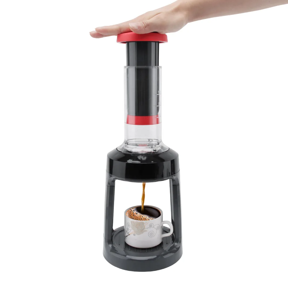 Manual Coffee Maker Capsule Filter Coffee Pot Hand Press Espresso Coffee Maker Portable Coffee Machine for Home Office Travel