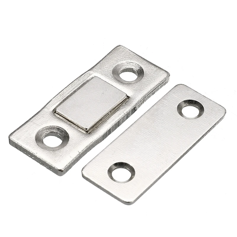 2 шт./компл. сильный устройство для закрывания дверей Магнитная дверная защёлка, шпингалет: магнитный дверной замок для мебели шкаф с винтами ультра тонкий