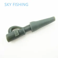 20pieces lot fishing safety lead clip tail rubber font b carp b font fishing rigs font