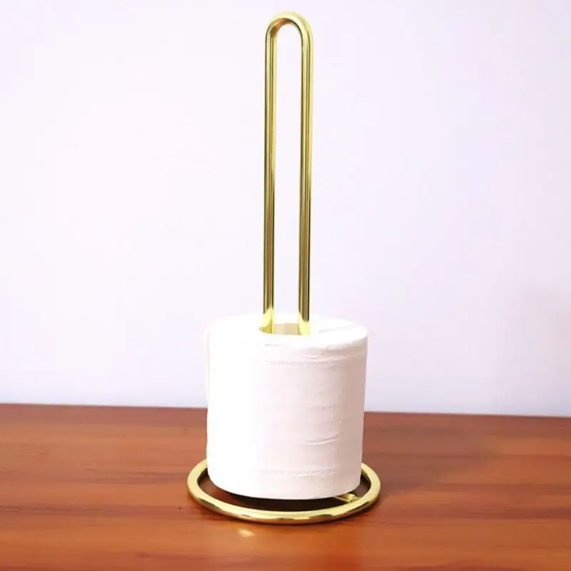 

Vintage Standing Bathroom Toilet Paper Roll Holder Dispenser 13.2cm*3.8cm*31.5cm