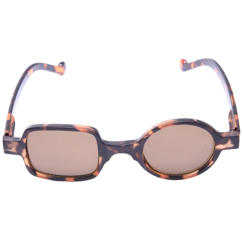 GLAUSA, панк, асимметричные круглые и квадратные солнцезащитные очки для женщин и мужчин, цветочные солнцезащитные очки, УФ очки, очки Oculos De Sol, унисекс - Цвет линз: leopard