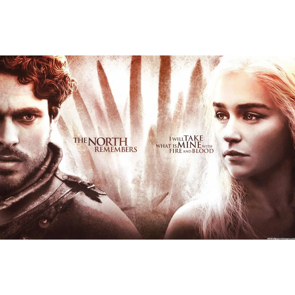 

Game of Thrones (A song of Fire and Ice ) Daenerys Targaryen with Jon Snow Playmat Board Game Cards playmat