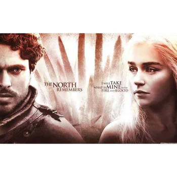 

Game of Thrones (A song of Fire and Ice ) Daenerys Targaryen with Jon Snow Playmat Board Game Cards playmat