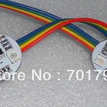 WS2801IC светодиодный пиксельный модульный; DC12V, водонепроницаемый, 30 мм в диаметре; 3 шт. 5050 SMD RGB; 20 штук нитке