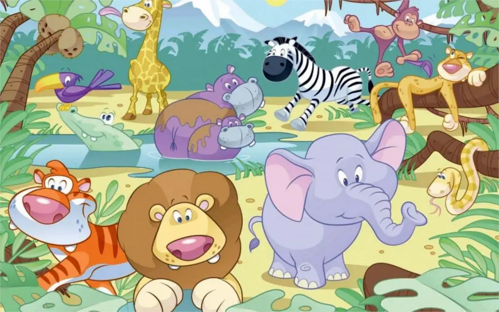 for room murals boy baby decoration wall room Creative Jungle home fabric Animals Living poster for room murals boy baby decoration wall room Creative Jungle home fabric Animals Living poster