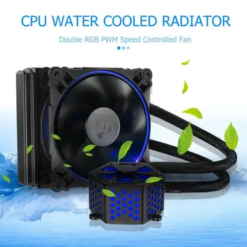 

ALLOYSEED TW-120 RGB CPU Fan Cooler Computer Cooling System Heatsink Radiator Double RGB PWM Speed-control Fan Accessories