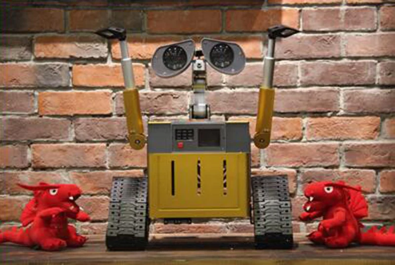 390*280*430mm 알루미늄 WALL E 로봇 섀시 케이스 성격 diy 금속베이스 미니 pc 케이스