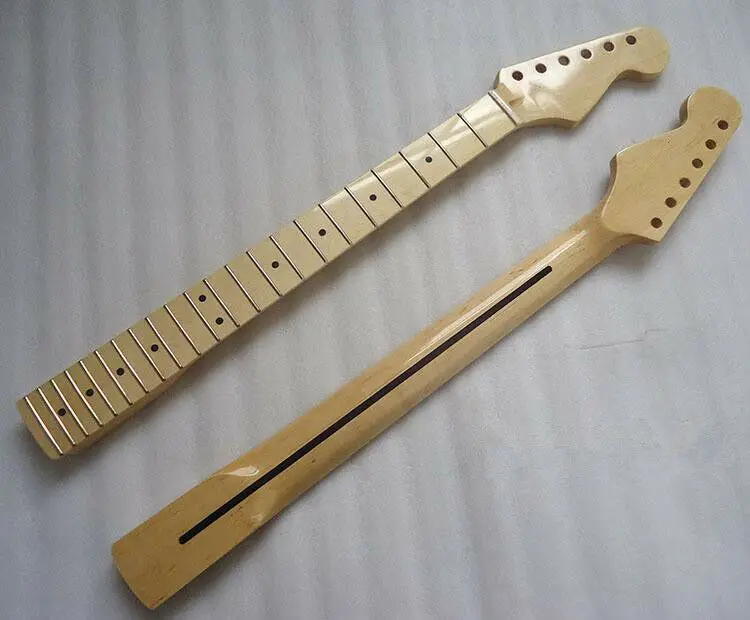 

New Maple 22 Fret Guitar Neck For Stratocaster style gloss maple fingerboard