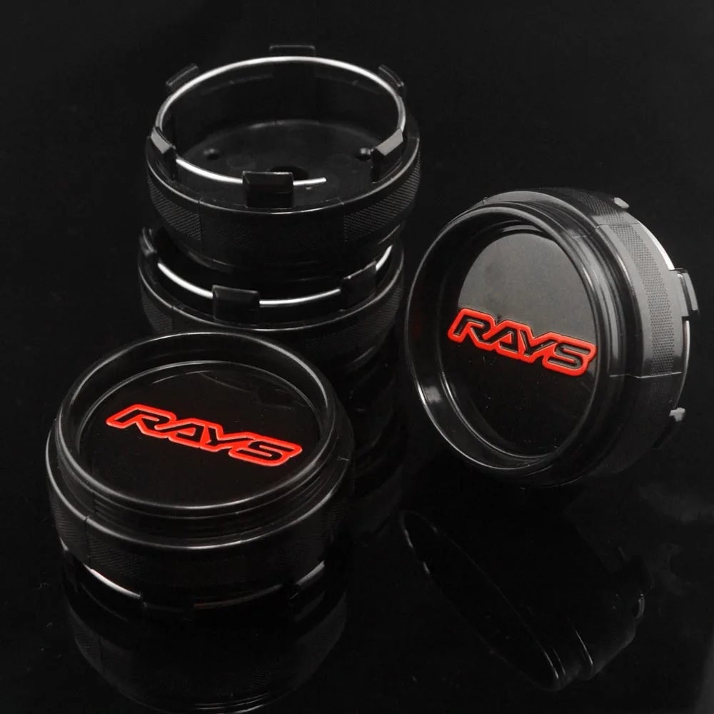 Bonés de Centro 66mm para Raios Roda Corrida Te37 Aro Emblema Calotas Japão Racing Car Styling Acessórios 4 Pcs 11 Emblemas p roda