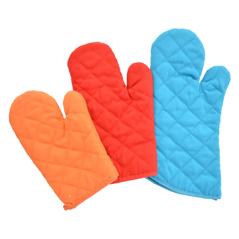 AIWILL 1 PC insulated oven mitts microwave oven high temperature resistant cotton glove kitchen