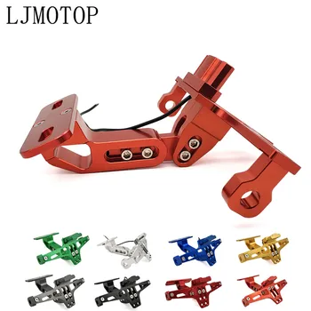 

CNC Motorcycle License Number Plate Frame Holder Bracket With LED For Honda Hornet 250 CB 600F CBF600 CBR600F CB919 VTX1300