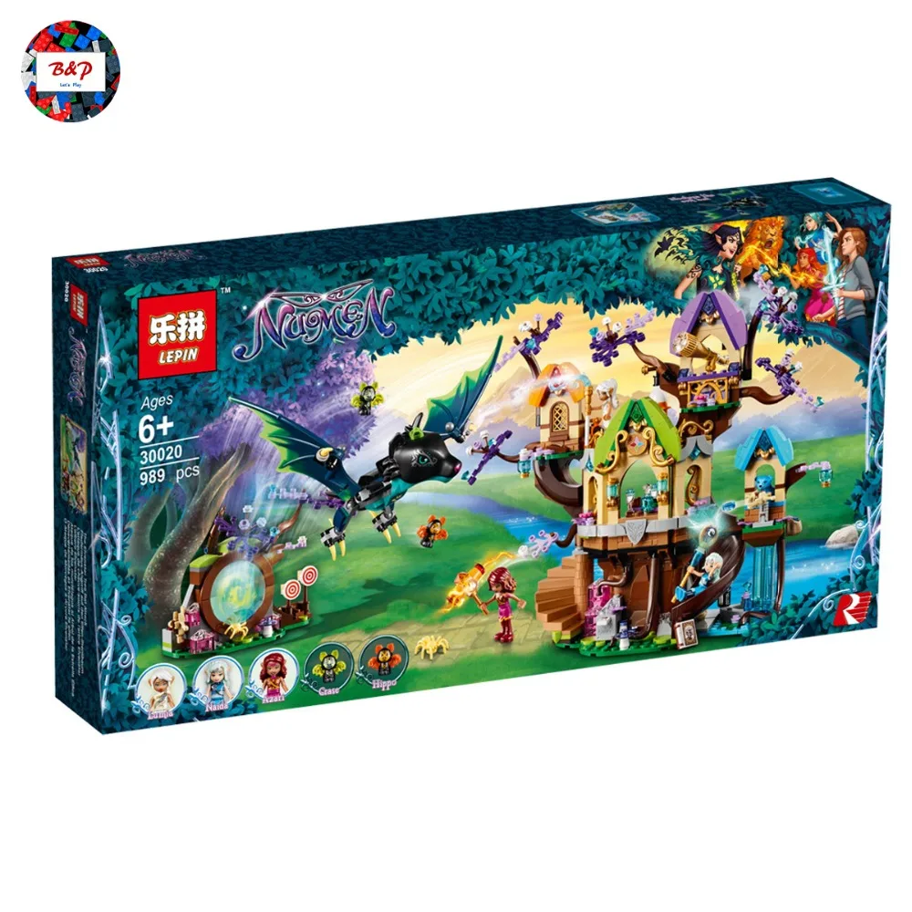 

Legoing 41196 Elves Series 989Pcs elvenstar Tree Bat Attack Set Building Blocks Bricks Toys For Children Girls Toys LEPIN 30020