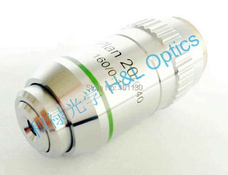 

20x DIN45mm Biological Microscope Plan achromatic objective lense 195mm Universal objective