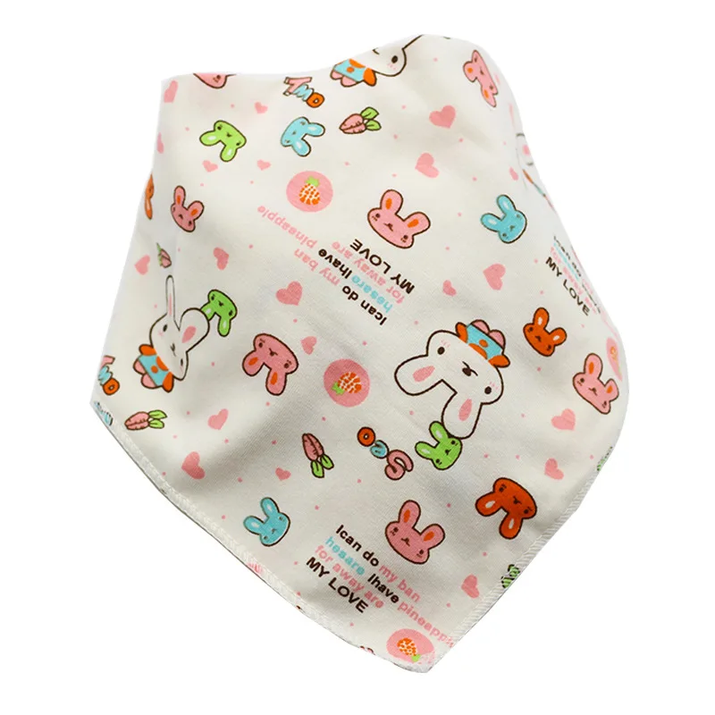 Cotton Bandana Bibs Baby Babador Feeding Smock Infant Burp Cloths Cartoon Saliva Towel Baby Eating Accessory Soft Baby Stuff - Цвет: 2