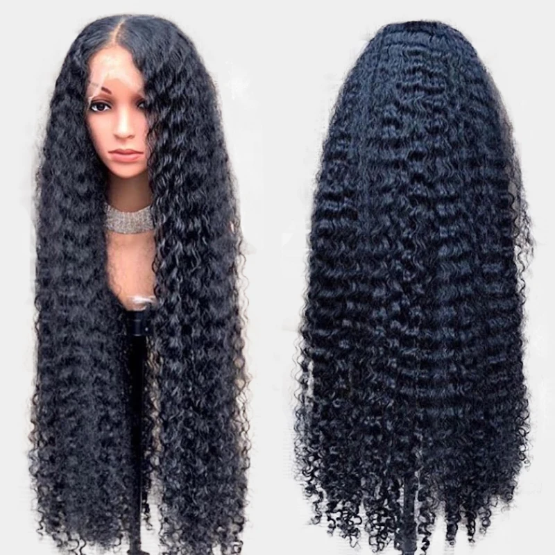 13x4 кудрявые парики бразильские волосы Remy 100% человеческие волосы парики могут быть окрашены 10-30 дюймов предложение на заказ парик красивые