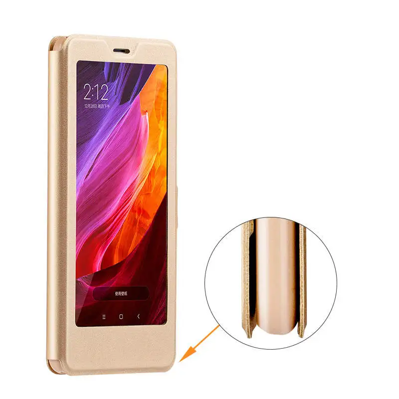 for Xiaomi Redmi Note 7 Case Note 6 Pro Full View Window PU Leather Flip Cover Funda Case for Xiaomi Note 5 Pro protective case 05