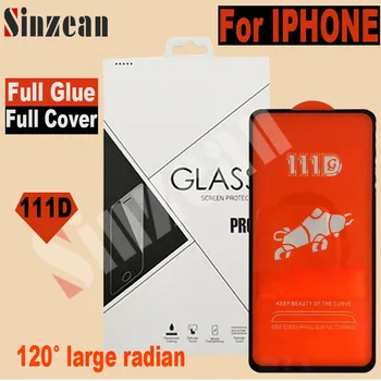 

Sinzean 100pcs For IPHONE SE 2020/XS MAX/XR 111D Full Cover Tempered Glass For IPHONE 11 Pro/678 Plus screen protector Film