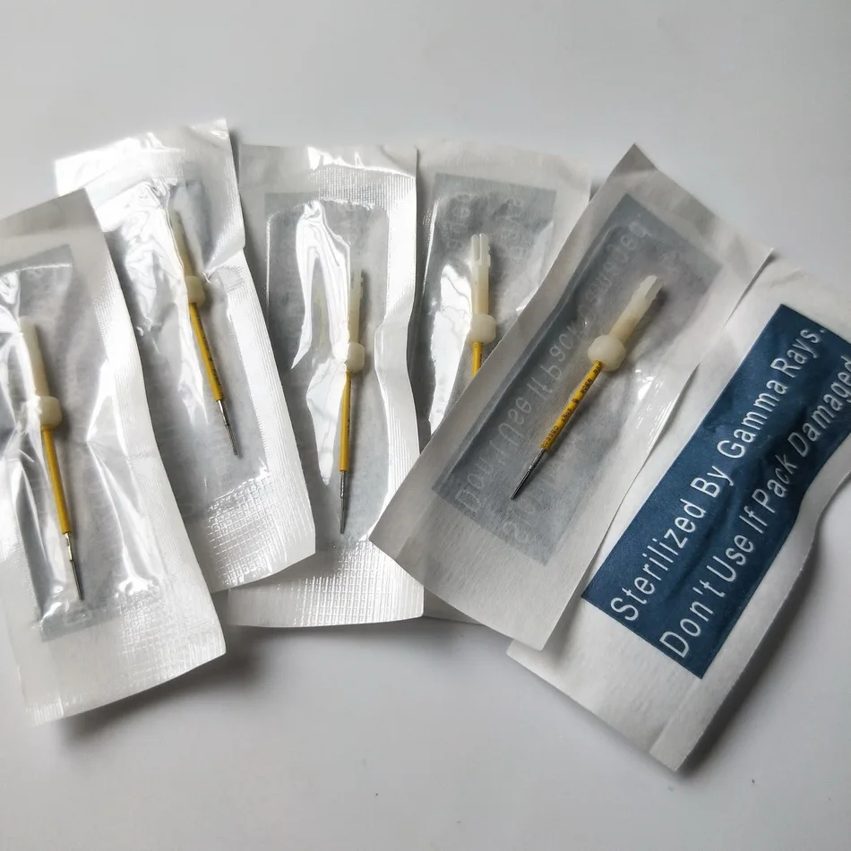 

100pcs 5R Biotouch Mosaic Machine Needles for Permanent Makeup Eyebrow Eyeliner 3D Embroidery Tattoo Beauty